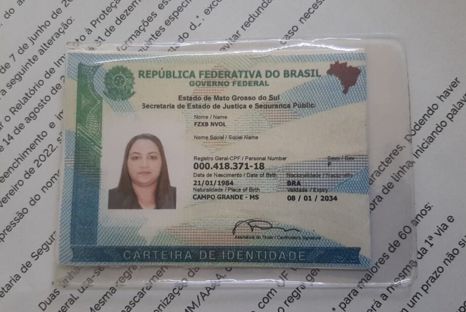 Novo RG é gratuito e começou a ser emitido hoje em Mato Grosso do Sul; confira o passo a passo