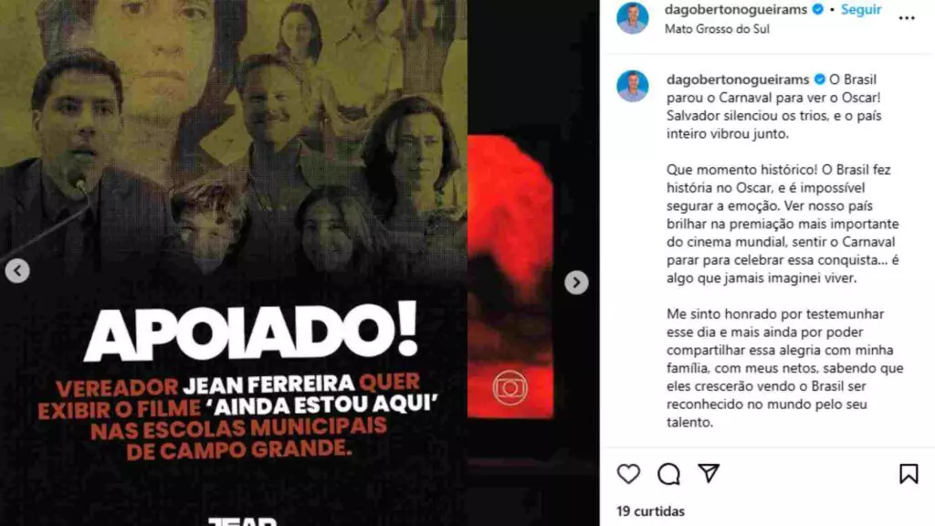 Políticos das esferas municipal, estadual e federal parabenizaram a obra. (Reprodução Redes Sociais)