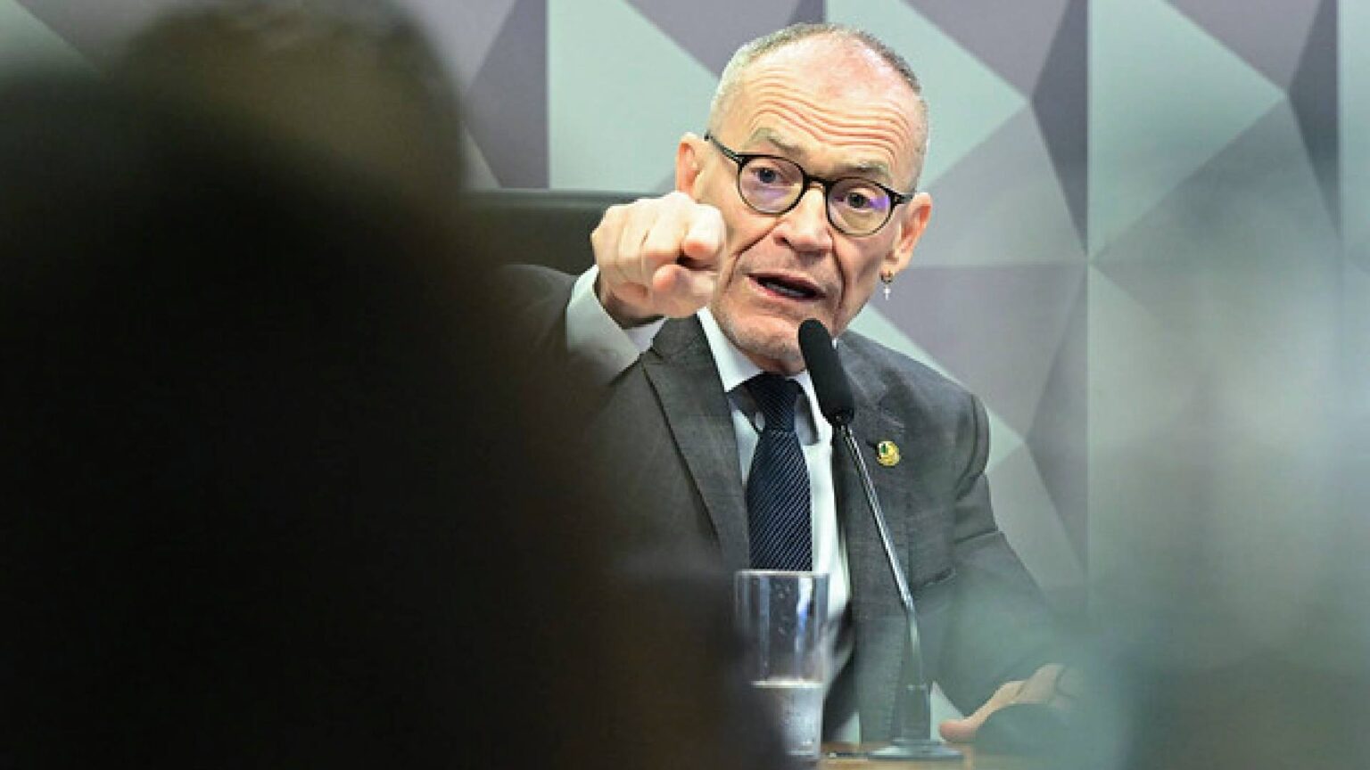 Presidente da CPI do Crime, Contarato. (Geraldo Magela, Senado)