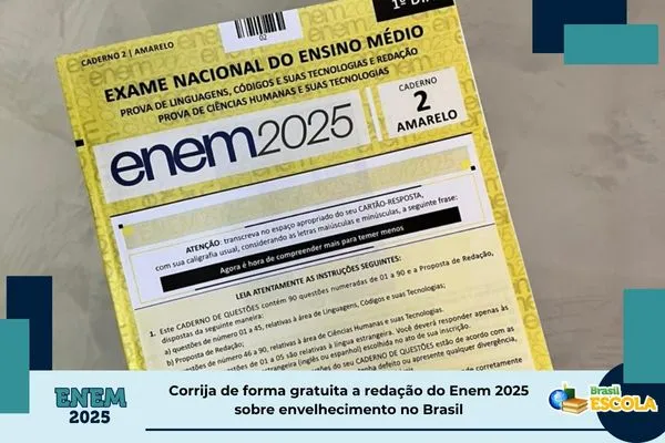 Enem 2025. (Foto: Reprodução/Brasil Escola)