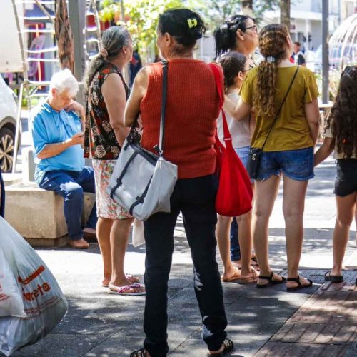 Movimento no Centro de Campo Grande. (Helder Carvalho/Jornal Midiamax)