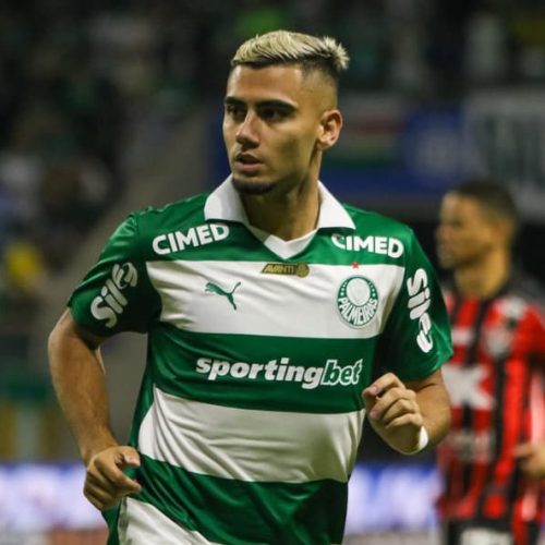 imagem cameraAndres Pereira em ação pelo Palmeiras em 2025 (Foto: Vinicius Nunes/Agência F8/Gazeta Press)