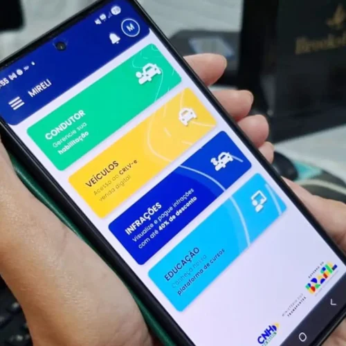 Aplicativo da CNH Digital. (Foto: Divulgação/Detran-MS)