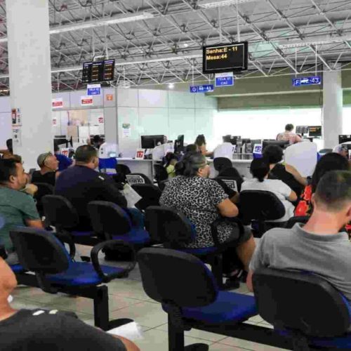 Atendimento na Central do Cidadão, onde pode ser feito o pagamento do IPTU. (Foto: Ana Laura Menegat, Arquivo/Jornal Midiamax)