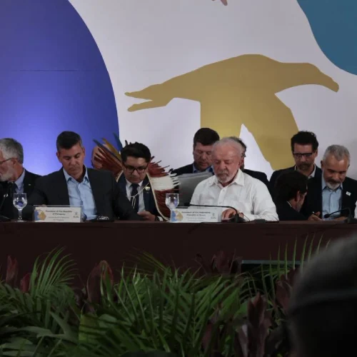 Lula discursou na reunião da alta cúpula da COP15 (Foto: Madu Livramento, Midiamax)