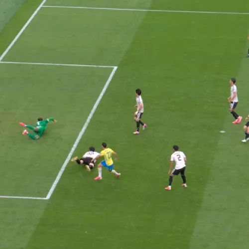 Gabriel Martinelli fez o gol da vitória (Foto: Reprodução, YouTube)