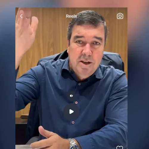 Riedel parabeniza a Capital em vídeo postado nas redes sociais. (Reprodução, Instagram)