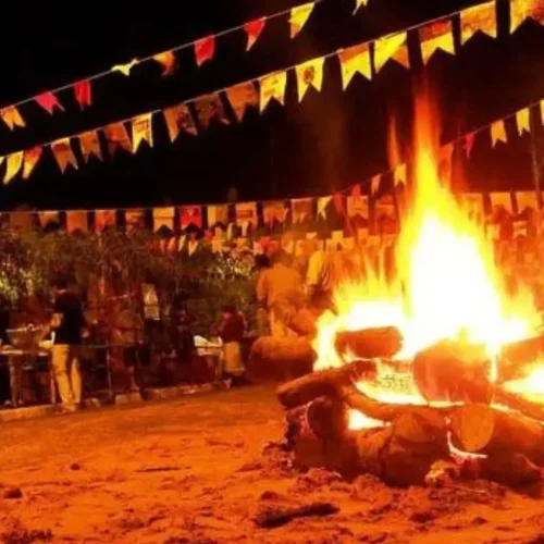 Fogueiras são elementos típicos de festa junina, mas podem causar acidentes. (Foto: Arquivo/Jornal Midiamax)