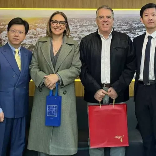 Comitiva da China em Ponta Porã. (Divulgação, Ascom)