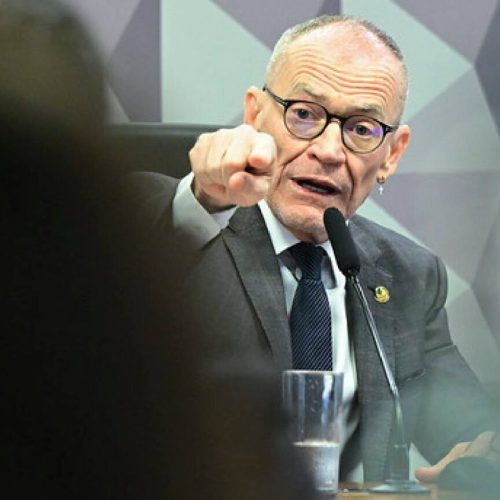 Presidente da CPI do Crime, Contarato. (Geraldo Magela, Senado)