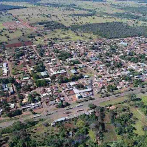 Vista aérea de Jaraguari, onde prefeitura usará plataforma do Google para registrar o ponto eletrônico de servidores (Divulgação)