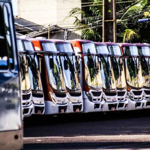 Ônibus do Consórcio Guaicurus. (Foto: Henrique Arakaki, Jornal Midiamax)