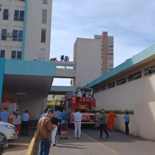 Acidente com paciente na Santa Casa (Foto: Jornal Midiamax)