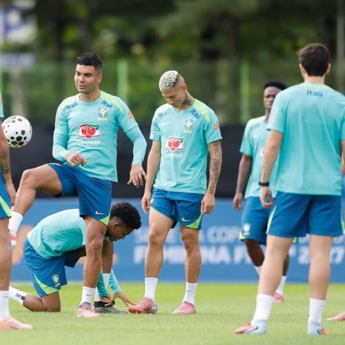Após goleada sobre a Coreia, Ancelotti pode mudar a escalação do Brasil para enfrentar o Japão (Foto: Rafael Ribeiro/CBF)